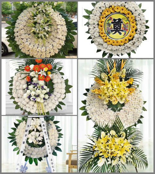 上海金山区张堰镇旧港村花圈速递