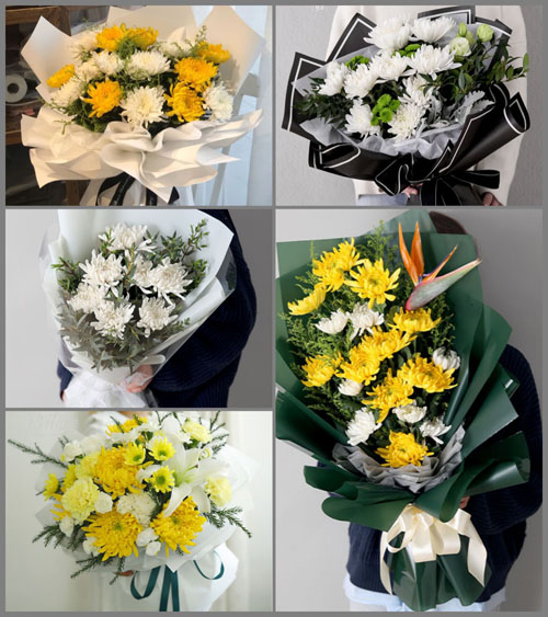 上海金山区张堰镇旧港村白事花束代送